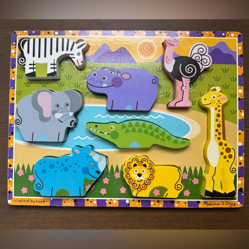Melissa & Doug Vibrant Safari Animal Puzzle